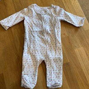 Baby girl footie pajamas